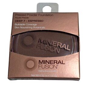 NWT Mineral Fusion Pressed Powder Foundation Deep 7 - Espresso